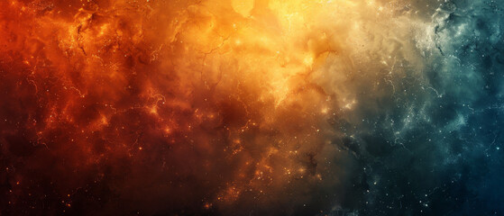 Colorful Space Filled With Stars and Dust