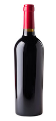 red wine bottle isolated on transparent background