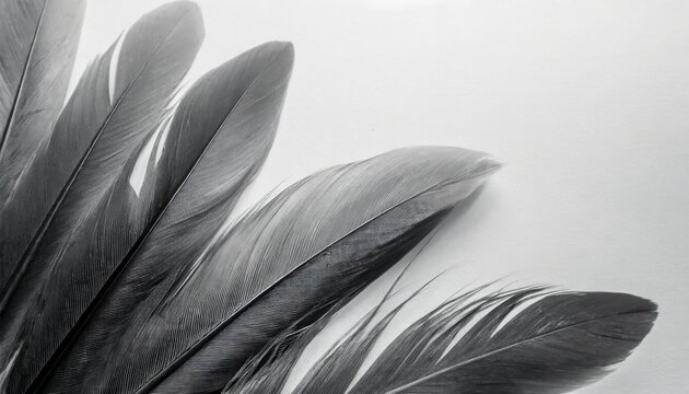 beautiful abstract black feathers on white background soft white feather texture on white texture pattern dark theme wallpaper gray feather background gray banners white gradient