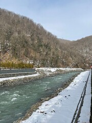 river in winter