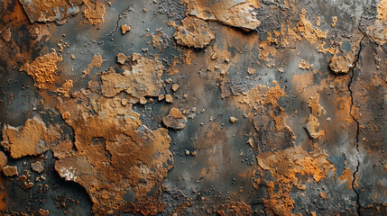 Detailed Close Up of a Rusted Metal Surface