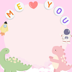 Sticky cute note for taking note with pink color 