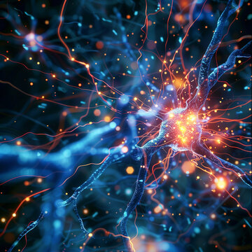 Nerve cell synapse
