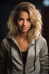 Fototapeta premium Woman with sporty clothes