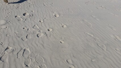 footprints in the sand