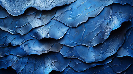 Close Up View of a Blue Leaf