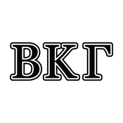 Beta Kappa Gamma greek letter, ΒΚΓ greek letters, ΒΚΓ