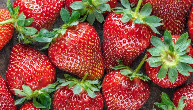 background image of strawberries top view