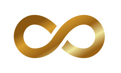 gold infinity symbol