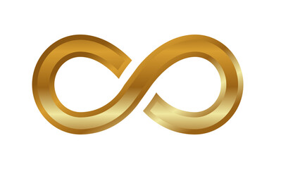 gold infinity symbol