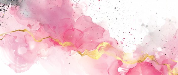 pink watercolor abstract design background