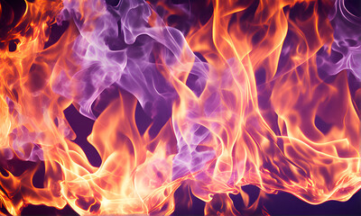 fire on black