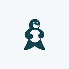 two penguins, logo design, logo icon, vector illustration, penguins logo icon, penguins icon