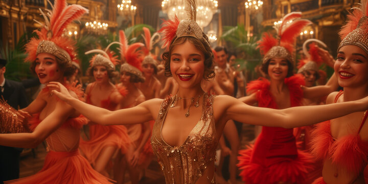 Dancers on a party