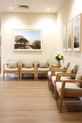Elegant and Inviting GP Waiting Room Portraying A Soothing Atmosphere