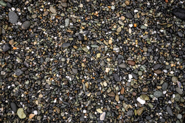 Multi Colored Rocks Cover Beach in Oregon