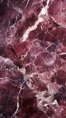 Luxury Marble Texture in burgundy Colors. Panoramic Template for a Smartphone Cover or Wallpaper