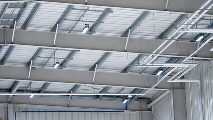 modern LED lighting - warehouse - financial savings and improved brightness