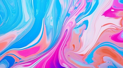 Fototapeta premium Colorful abstract painting background. Liquid marbling paint background. Fluid painting abstract texture. Intensive colorful mix of acrylic vibrant colors
