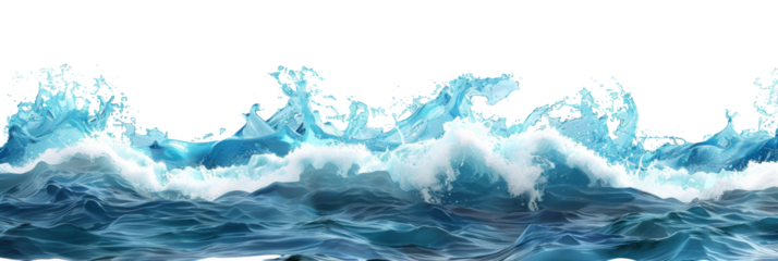 water wave underwater blue ocean. wide panorama background.