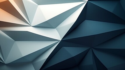 Obraz premium Macro image of paper folded in geometric shapes, three-dimensional effect, abstract background