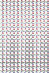 Geometric elements seamless pattern illustration. colorful illustration with geometric shapes. Seamless vector pattern. Background texture in geometric ornamental style.