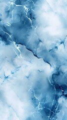 Fototapeta premium Luxury Marble Texture in light blue Colors. Panoramic Template for a Smartphone Cover or Wallpaper