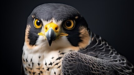 Peregrine Falcon looking to the right
