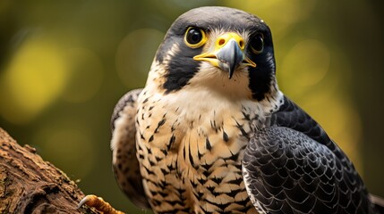 Peregrine Falcon looking to the right