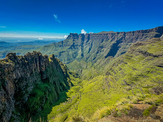View from Tugela Falls in Drakensberg, South Africa