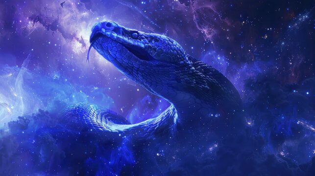 anaconda attack fantasy galaxy art
