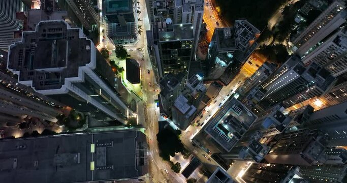 Top down view of the Hong Kong city in Tin Hua