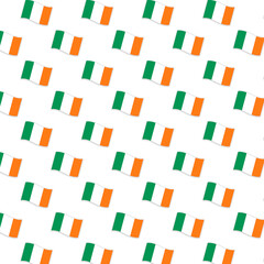 Ireland flag pattern. Saint Patrick's Day illustration