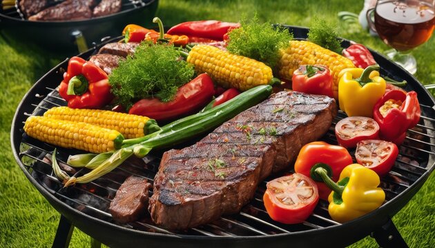 bbq, picnic, meal, steak, summer, grilling, beefsteak, food, party, ambiance, aroma, tasty, relaxation, charcoal, cooking, delicious, meats, outdoor, beef, preparation, fresh