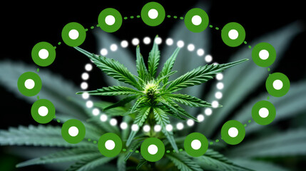 Medicinal Marijuana Sales Concept