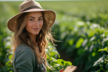 Female Farmer in the Fields