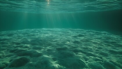 Reflection of light from beneath crystal clear water