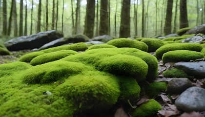 Beautiful Bright Green moss