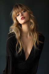 Naklejka premium Fashion portrait of a beautiful model