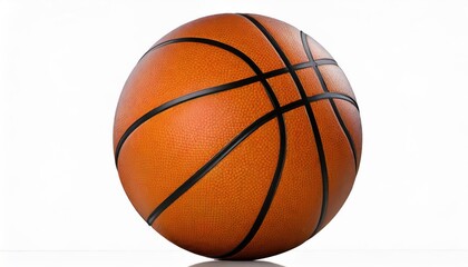 Fototapeta premium High-quality. Basketball ball over white background. 