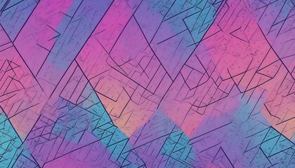 Holographic geometrical abstract background, pastel colors