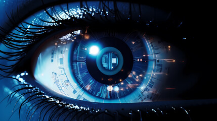 Colorful membrane of human eyes