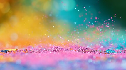 Obraz premium Colorful Holi festival colors over plain surface
