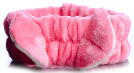 Beauty cosmetic headband on white background