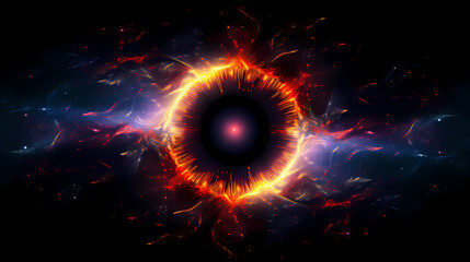 Obraz premium Colorful membrane of human eyes