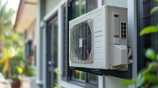 Outdoor air conditioner with temperature control system, filter replacement time