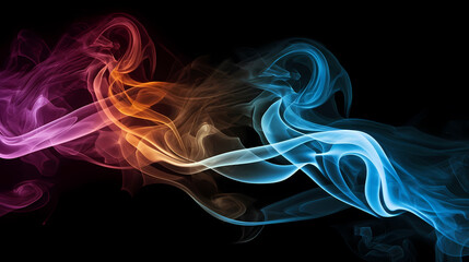 Fototapeta premium Smoke and steam effects overlay