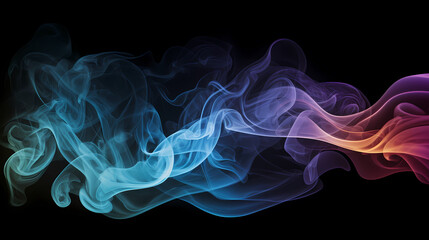 Obraz premium Smoke and steam effects overlay