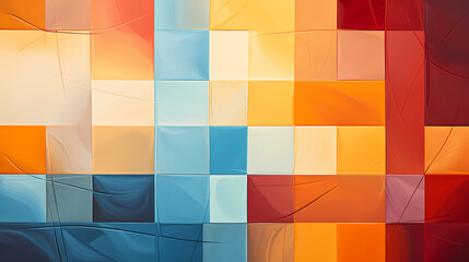 Abstract geometric cube pattern