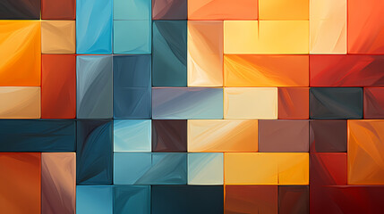 Abstract geometric cube pattern